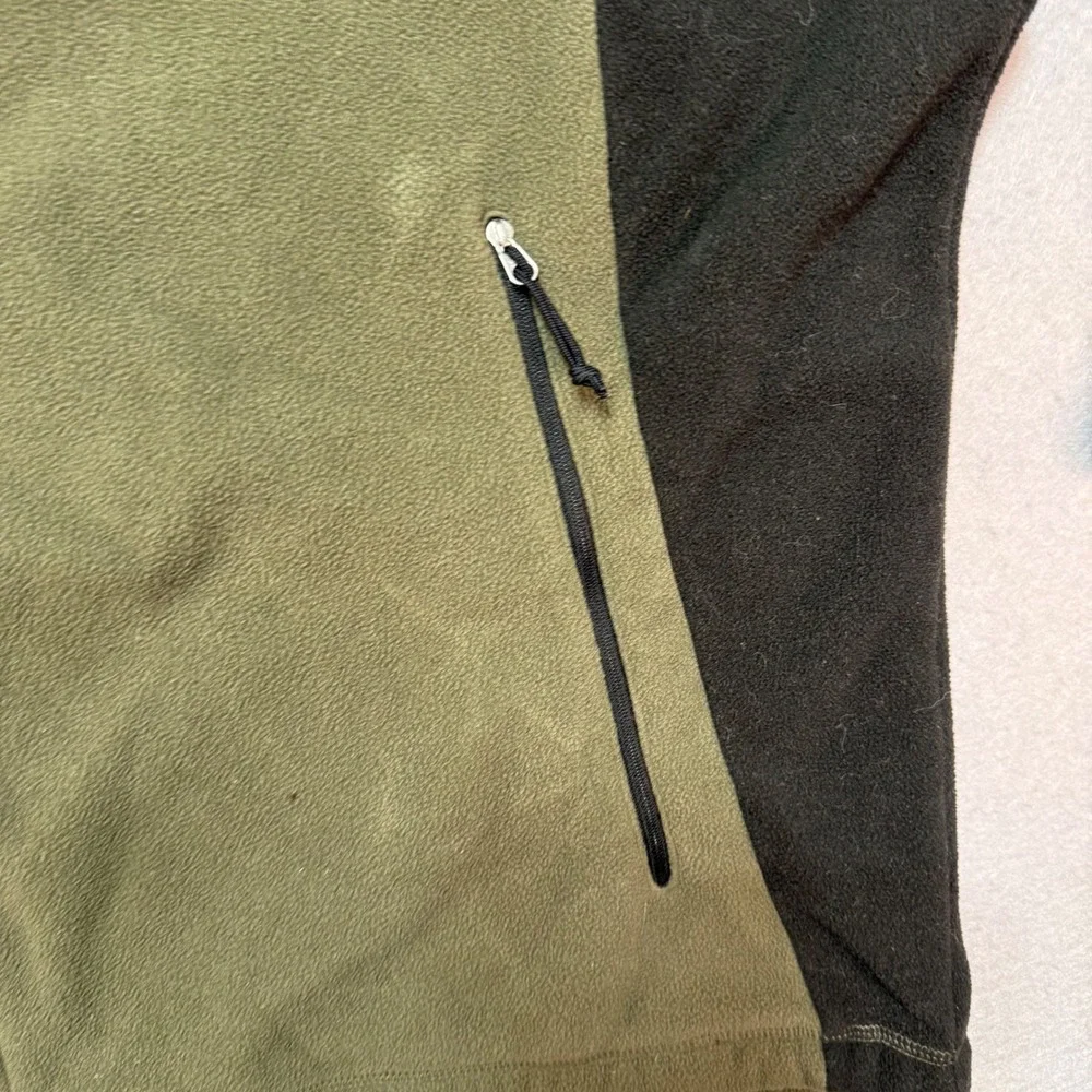 The North Face Fleece Jacket‎ Full Zip Olive Green Outdoors XXL